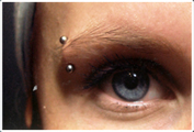 Piercings im Gesicht